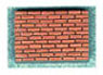 Dollhouse Miniature Common Red Brick Corner, 125 Pcs