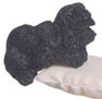 Dollhouse Miniature West Highland Terrier, Sitting, Black