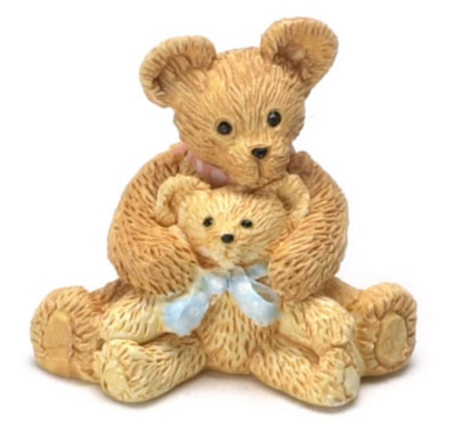 Dollhouse Miniature Mother & Son Bears