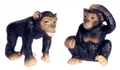 Dollhouse Miniature Two Chimpanzee