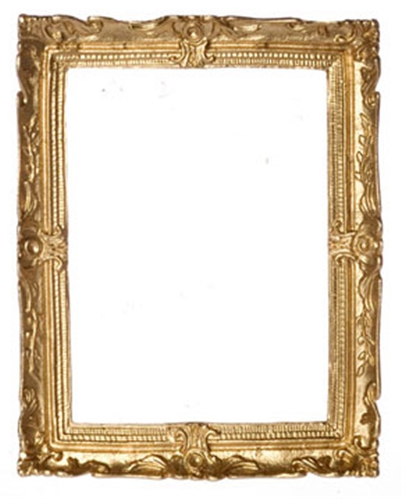 Dollhouse Miniature Gold Plated  Frame, 2-5/8X3-1/4" Scale