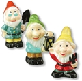 Dollhouse Miniature Reutter's Porcelain Fine Dollhouse Miniature 3 Garden Gnomes