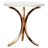 Dollhouse Miniature Brass and Glass End Table