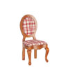 Dollhouse Miniature Side Chair, Walnut