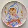 Dollhouse Miniature Baby Girl Platter