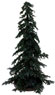 Dollhouse Miniature Spruce Tree, 6 Inch Tall, Blue