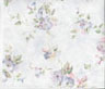 Dollhouse Miniature Pp Wallpaper, White Flowers On Blue