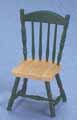 Side Chair, Oak & Hunter Green