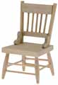 Dollhouse Miniature Chair, Unfinished