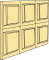 Dollhouse Miniature Wainscot Panels, 6 panels = 1 Sheet