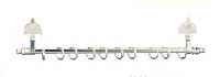 Dollhouse Miniature Expanding Curtain Rod, Silver