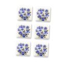 Dollhouse Miniature Reutter's Porcelain Fine Dollhouse Miniature Blue Onion Tiles(12pc)