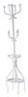 Dollhouse Miniature Coat Rack, White