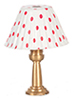 Dollhouse MiniatureTable Lamp, Red Shade, non-working
