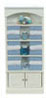 Dollhouse Miniature Bathroom Cupboard Filled, Blue