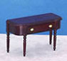 Dollhouse Miniature Rectangle Coffee Table, Mahogany