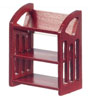 Dollhouse Miniature Book Buggy, Mahogany