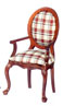 Dollhouse Miniature Armchair, Mahogany
