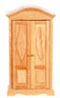 Dollhouse Miniature Wardrobe, Oak