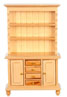 Dollhouse Miniature Kitchen Cupboard, Oak