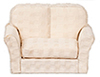 Dollhouse Miniature Modern Loveseat Beige