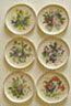 Dollhouse Miniature Flowers with Butterfly Platter 6Pcs.