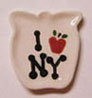 Dollhouse Miniature NY Apple Plate