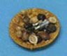 Dollhouse Miniature Nut Bowl, Cracker And Nuts
