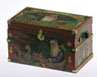 Dollhouse Miniature Lithograph Wooden Trunk Kit, Christmas