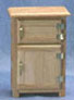 Dollhouse Miniature Ice Box, Oak