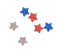 Red, Silver, Blue Stars, approx. 50