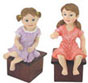 Dollhouse Miniature Big Girl, Assorted, 1Pc