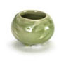 Dollhouse Miniature Round Pot, Glazed Green, 6Pcs