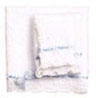 Dollhouse Miniature Baby Towel Set, Blue 3Pc