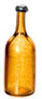 Dollhouse Miniature Clear Brown Bottle