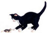 Dollhouse Miniature Cat & Mouse, Socks