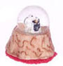 Dollhouse Miniature Water Globe, Wedding Bears