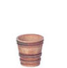 Dollhouse Miniature French Country Pot, M, 2Pc, Grey Ancient