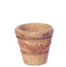 Dollhouse Miniature Victorian Pot, L, 2 Pc, Aged