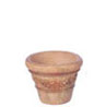 Dollhouse Miniature Victorian Pot, M, 2 Pc, Aged