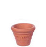 Dollhouse Miniature Victorian Pot, M, 2 Pc, Terra Cotta