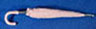 Dollhouse Miniature Umbrella, Closed, Pink