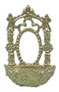 Dollhouse Miniature Wall Planter Gold