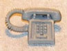 Dollhouse Miniature Telephone, Desk, Tone, White