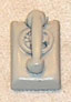Dollhouse Miniature Telephone, Wall, Dial, White