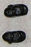 Dollhouse Miniature Shoes, Mary Jane, Black