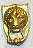 Dollhouse Miniature Door Knocker, Gold Color