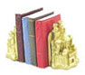 Dollhouse Miniature Castle Bookends W/Books
