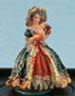 Dollhouse Miniature Victorian Lady Figurine ( Royal Blue)