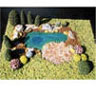 Dollhouse Miniature Pond Kit W/Landscaping
